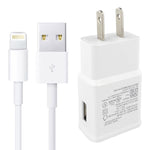 Cavo ricarica USB 1m con caricabatterie da viaggio US Plug