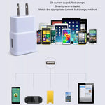 Cavo ricarica USB 1m con caricabatterie da viaggio US Plug