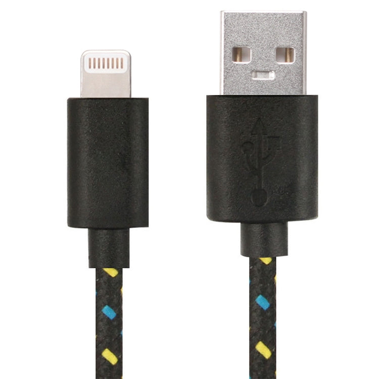 Cavo di ricarica per trasferimento dati USB con rete in nylon da 2 m per iPhone, iPad