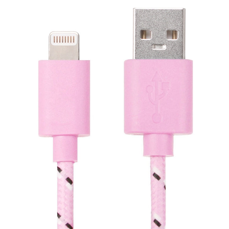 Cavo di ricarica per trasferimento dati USB con rete in nylon da 2 m per iPhone, iPad