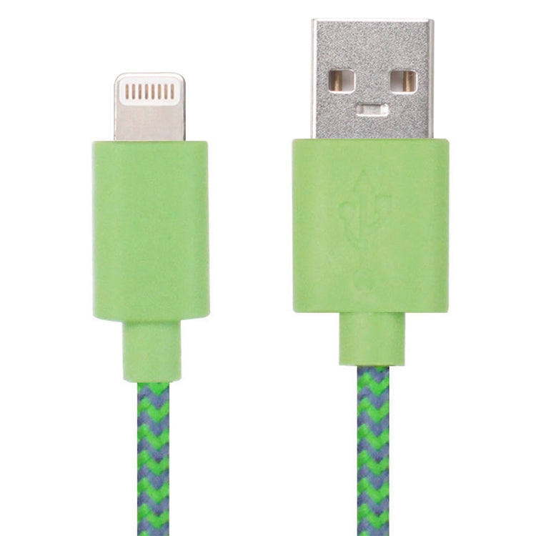 Cavo di ricarica per trasferimento dati USB con rete in nylon da 2 m per iPhone, iPad