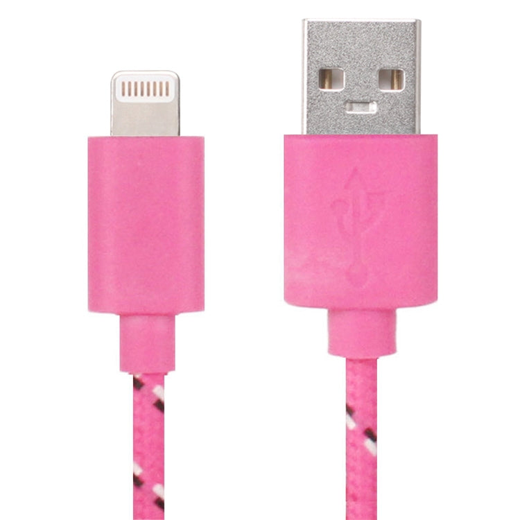 Cavo di ricarica per trasferimento dati USB con rete in nylon da 2 m per iPhone, iPad