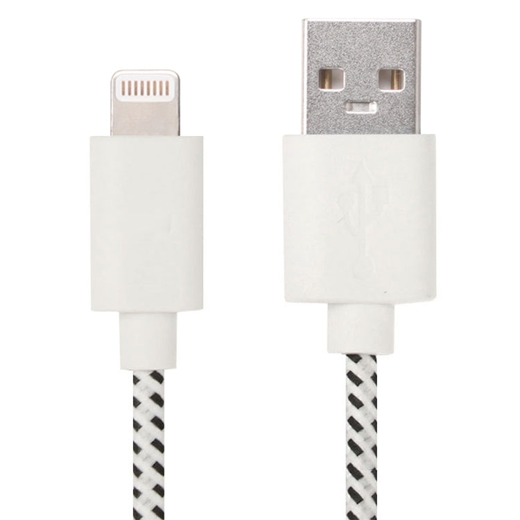 Cavo di ricarica per trasferimento dati USB con rete in nylon da 2 m per iPhone, iPad