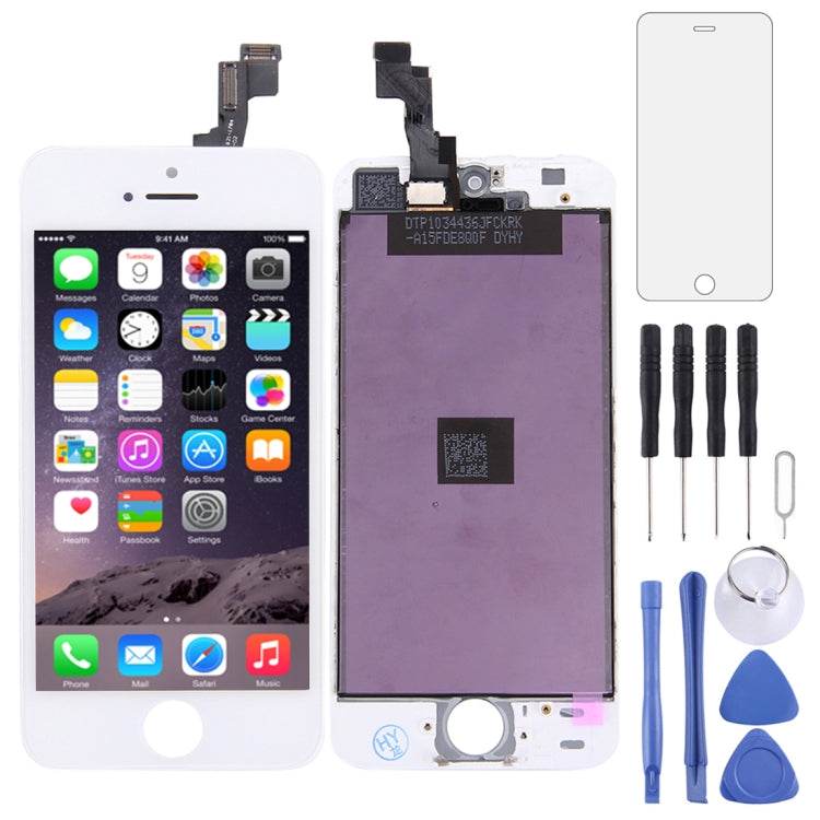 Schermo LCD e digitalizzatore per iPhone 5S bianco e nero