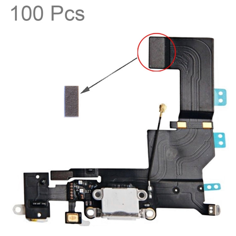 100pcs Sponge Foam Pad for iPhone 5S Charging Port Flex Cable, For iPhone 5S