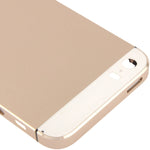 Cover posteriore in lega con alloggiamento completo con pulsante Mute + pulsante di accensione + pulsante del volume + vassoio per scheda Nano SIM per iPhone 5S, For 5S, For iPhone 5S