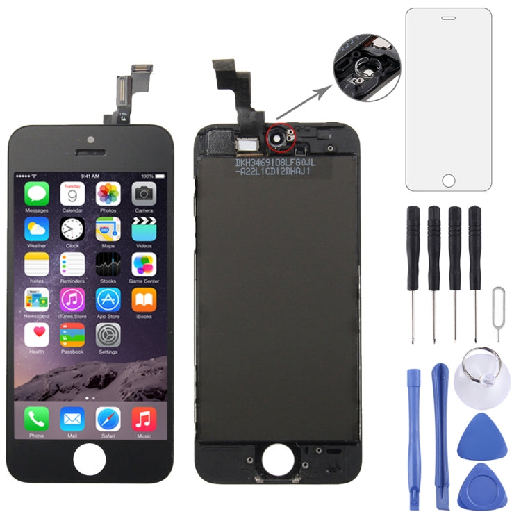 Digitizer Assembly (Original LCD + Frame + Touch Panel) for iPhone 5S, For iPhone 5S White, For iPhone 5S Black