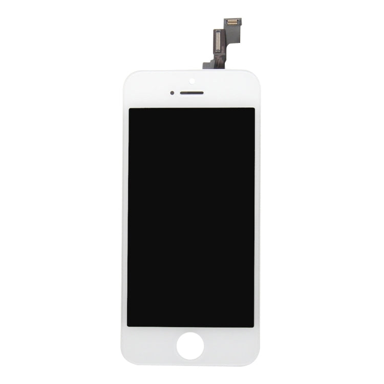 Gruppo digitalizzatore (LCD originale + cornice + pannello touch) per iPhone 5S, For iPhone 5S White, For iPhone 5S Black