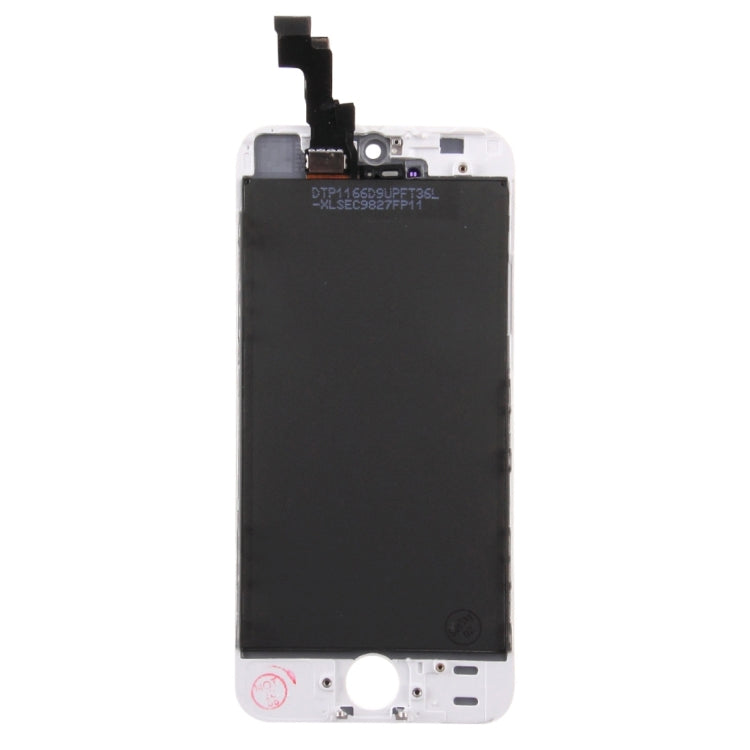 Gruppo digitalizzatore (LCD originale + cornice + pannello touch) per iPhone 5S, For iPhone 5S White, For iPhone 5S Black