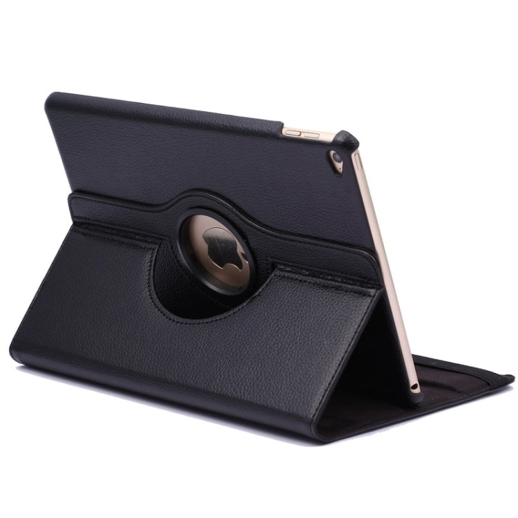 Custodia in pelle flip con texture litchi con rotazione a 360 gradi con supporto per 2 ingranaggi per iPad Air 2, For iPad Air 2