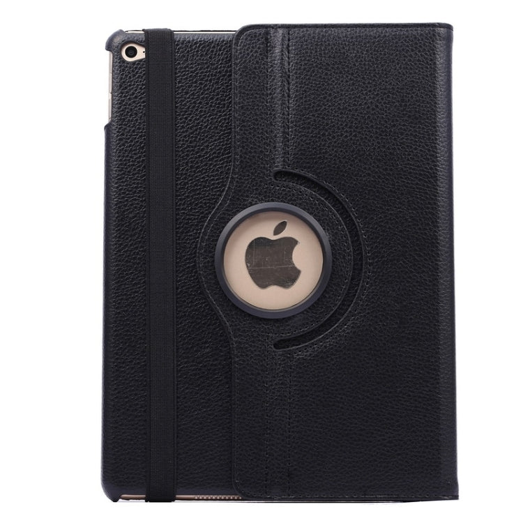 Custodia in pelle flip con texture litchi con rotazione a 360 gradi con supporto per 2 ingranaggi per iPad Air 2, For iPad Air 2