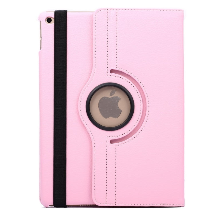 Custodia in pelle flip con texture litchi con rotazione a 360 gradi con supporto per 2 ingranaggi per iPad Air 2, For iPad Air 2