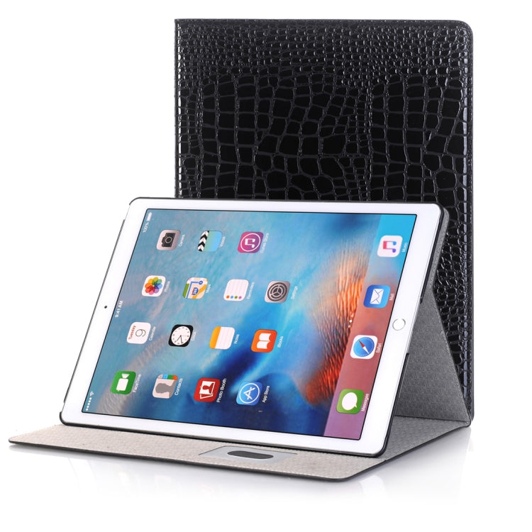 Custodia in pelle con chiusura orizzontale con texture coccodrillo con supporto, slot per carte e portafoglio per iPad Air 2