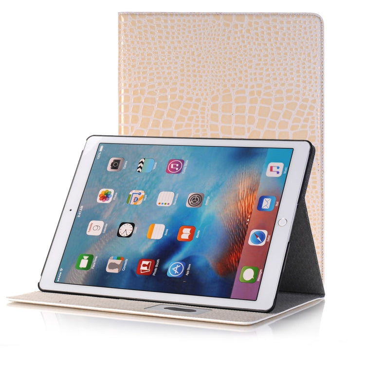 Custodia in pelle con chiusura orizzontale con texture coccodrillo con supporto, slot per carte e portafoglio per iPad Air 2