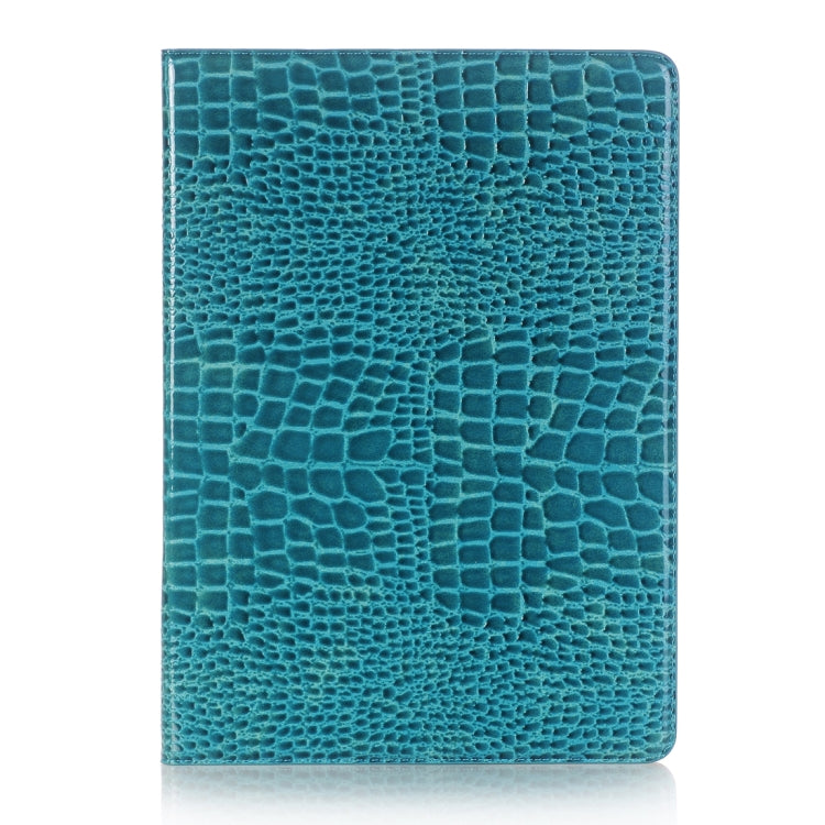 Custodia in pelle con chiusura orizzontale con texture coccodrillo con supporto, slot per carte e portafoglio per iPad Air 2