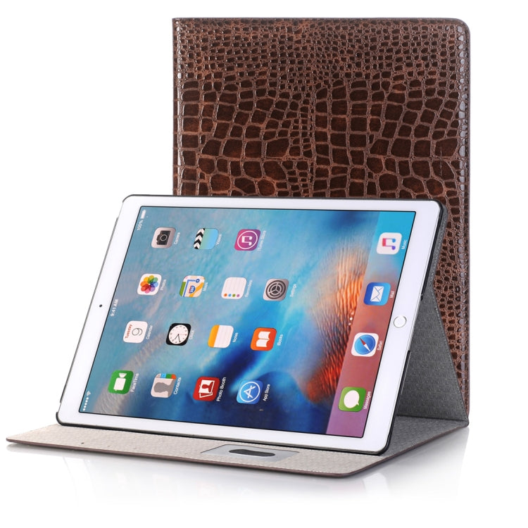 Custodia in pelle con chiusura orizzontale con texture coccodrillo con supporto, slot per carte e portafoglio per iPad Air 2