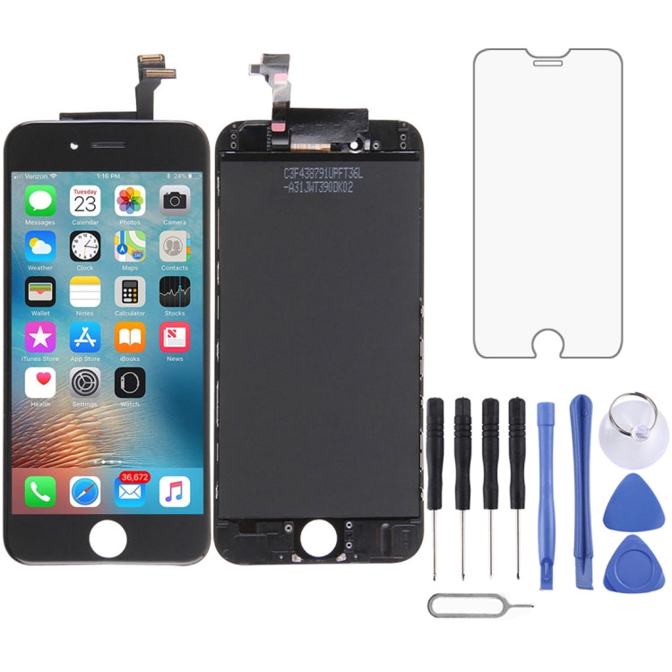 Schermo LCD originale e digitalizzatore assemblato completo per iPhone 6, 3 in 1 for i6 Black(Original LCD), 3 in 1 for i6 White(Original LCD)