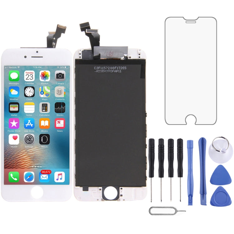 Schermo LCD originale e digitalizzatore assemblato completo per iPhone 6, 3 in 1 for i6 Black(Original LCD), 3 in 1 for i6 White(Original LCD)