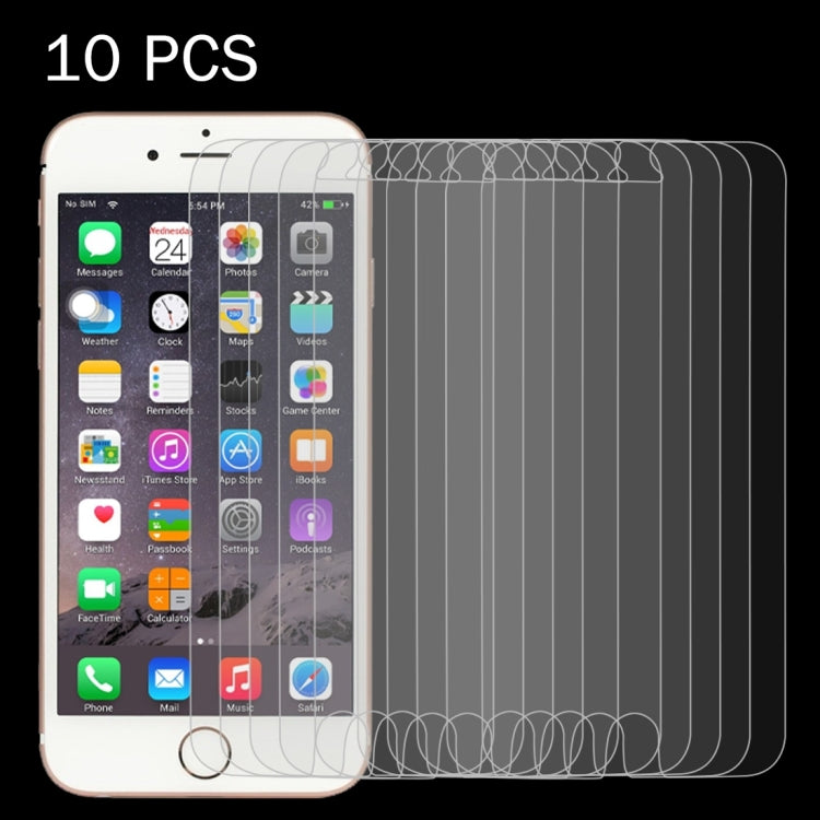 10PCS per iPhone SE 2020/8/7/6 / 6S 0,26mm 9H Durezza superficiale 2.5D Pellicola per schermo in vetro temperato antideflagrante, For 6 & 6s