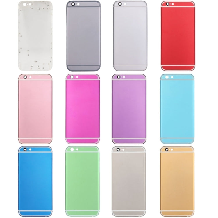 Complete assembled case for iPhone 6, including back cover, card tray, volume control button, power button and mute switch, vibrate button, For 6, For iPhone 6(with side keys)