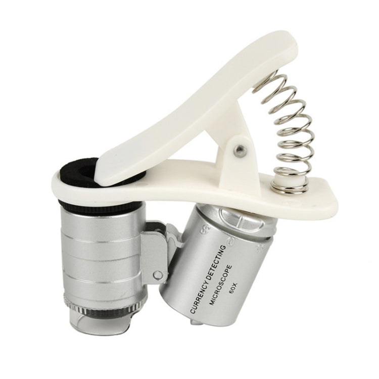 Microscopio universale 60X per telefono LED a clip/microobiettivo