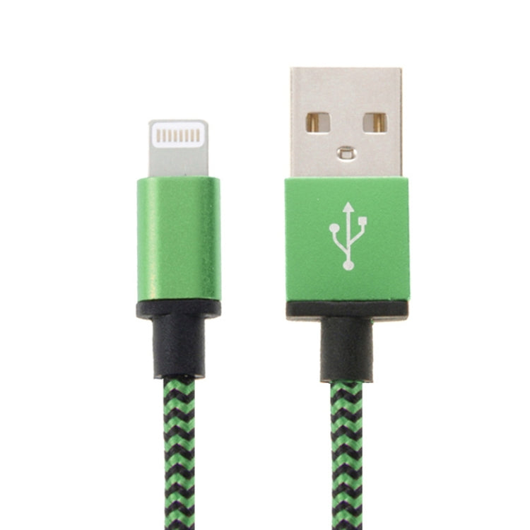 Cavo di sincronizzazione dati/ricarica da USB a 8 pin stile tessuto 2A, lunghezza cavo: 1 m