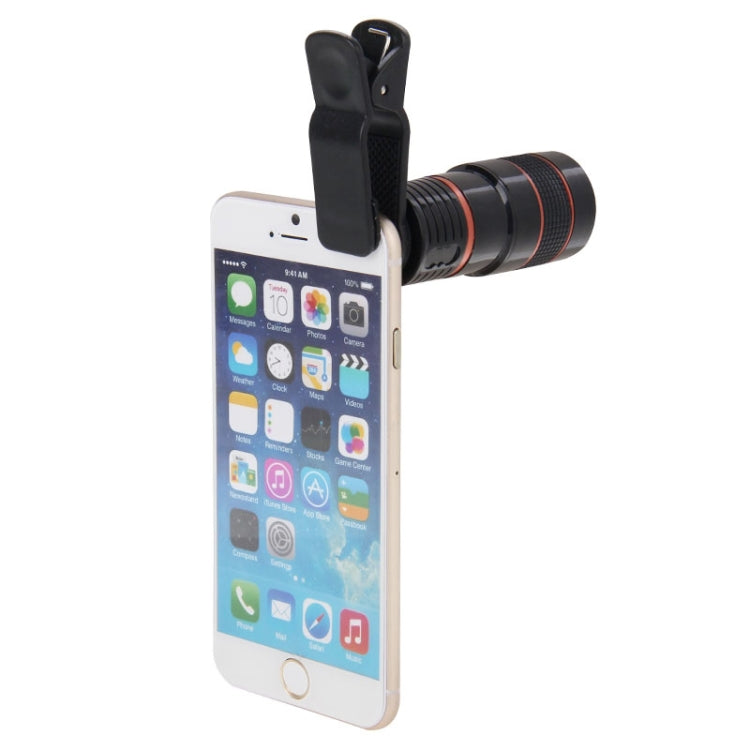 Obiettivo per fotocamera con telescopio zoom 8X con clip