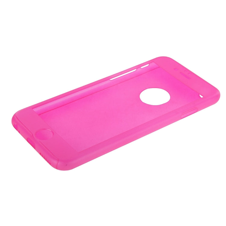 Custodia combinata ultrasottile in tinta unita a protezione totale a 360 gradi con esclusiva pellicola in vetro temperato per iPhone 6