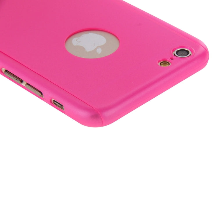 Custodia combinata ultrasottile in tinta unita a protezione totale a 360 gradi con esclusiva pellicola in vetro temperato per iPhone 6