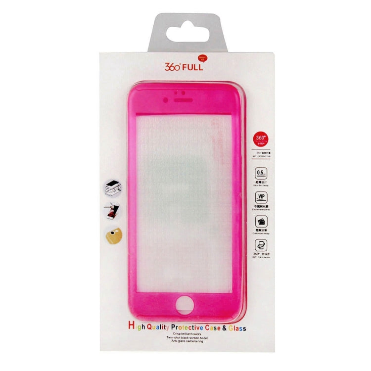 Custodia combinata ultrasottile in tinta unita a protezione totale a 360 gradi con esclusiva pellicola in vetro temperato per iPhone 6