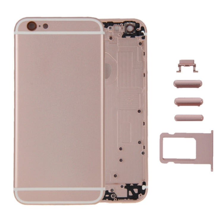 6 in 1 per iPhone 6 (cover posteriore + vassoio scheda + tasto controllo volume + pulsante accensione + tasto vibrazione interruttore mute + segnaletica) Cover alloggiamento completo, For iPhone 6 (6 in 1)