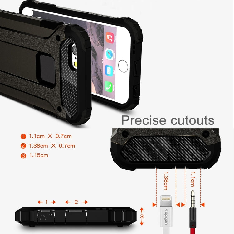 Per iPhone 6 e 6s Custodia combinata Tough Armor TPU + PC, For 6 & iPhone 6s, For iPhone 6 & 6s