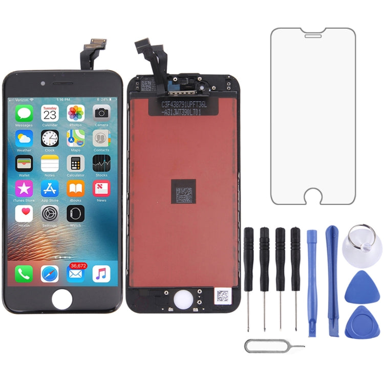 LCD Screen and Digitizer Complete Assembly with Frame for iPhone 6, 3 in 1 for i6 White, For iPhone 6(TFT)