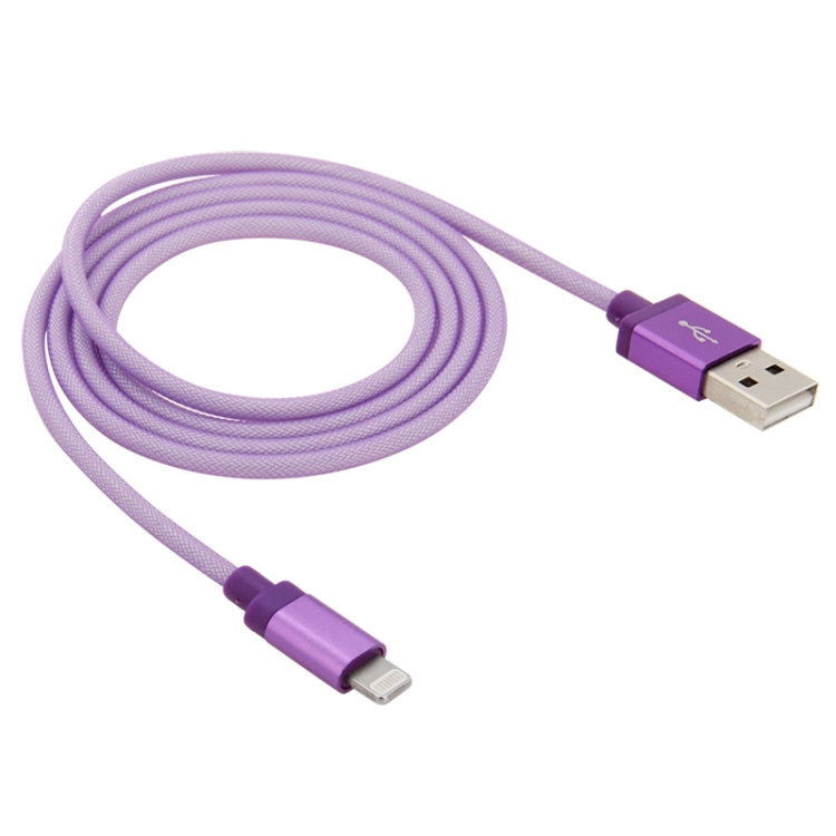 Cavo dati/caricatore Net Style Metal Head da 8 pin a USB, lunghezza cavo: 1 m