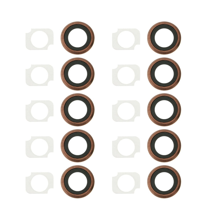 Rear Camera Lens Ring + Flashlight Holder for iPhone 6s Plus, 10 Pairs/Set, For iPhone 6s Plus