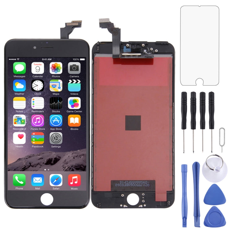 LCD Screen and Digitizer Complete Assembly with Frame for iPhone 6 Plus, 3 in 1 for i6 Plus White, 3 in 1 for i6 Plus Black