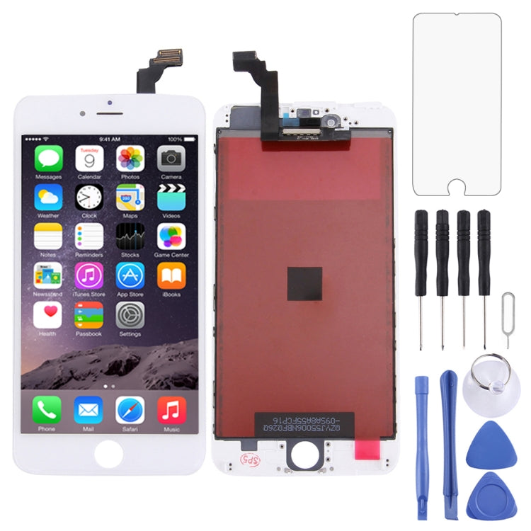 LCD Screen and Digitizer Complete Assembly with Frame for iPhone 6 Plus, 3 in 1 for i6 Plus White, 3 in 1 for i6 Plus Black