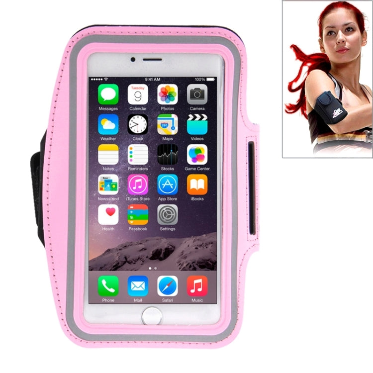 Custodia sportiva da braccio con foro per auricolari e tasca per chiavi per iPhone 6 Plus