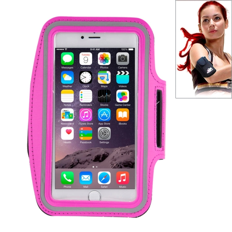Custodia sportiva da braccio con foro per auricolari e tasca per chiavi per iPhone 6 Plus