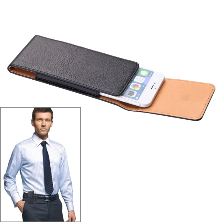 Marsupio stile verticale con texture litchi per iPhone 6 Plus, Galaxy Note 4 / Note III / Note II