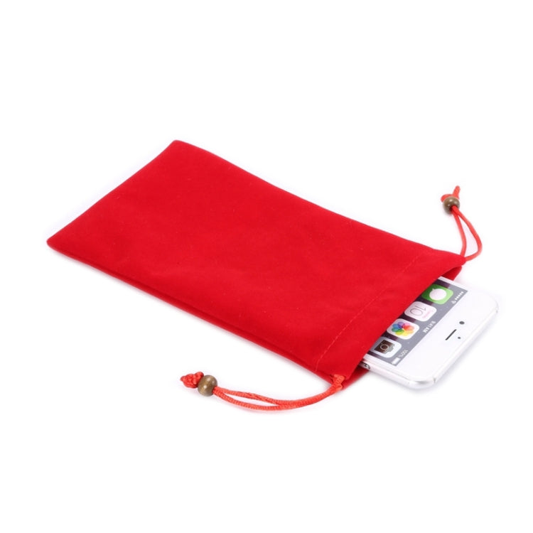 Borsa da trasporto universale in tessuto floccato di cotone per il tempo libero con cordino per iPhone 6 Plus, iPhone 6S Plus, Galaxy Note 8, Galaxy S6 edge Plus / A8 / Note 5 / Note 4 / Galaxy Mega 6.3 / i9200