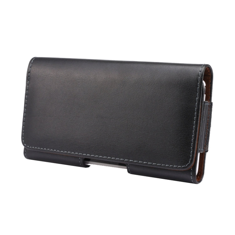 Custodia in pelle universale stile orizzontale/marsupio con stecca posteriore per iPhone 6 Plus e 6s Plus, Samsung Note 8 e 5 e 4 / S6 edge+ / A8