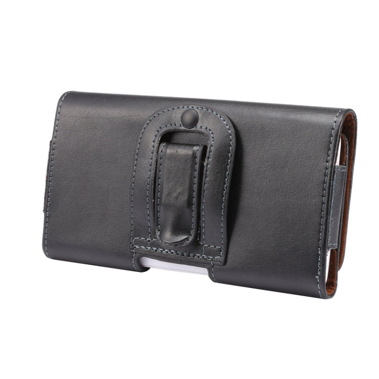 Custodia in pelle universale stile orizzontale/marsupio con stecca posteriore per iPhone 6 Plus e 6s Plus, Samsung Note 8 e 5 e 4 / S6 edge+ / A8