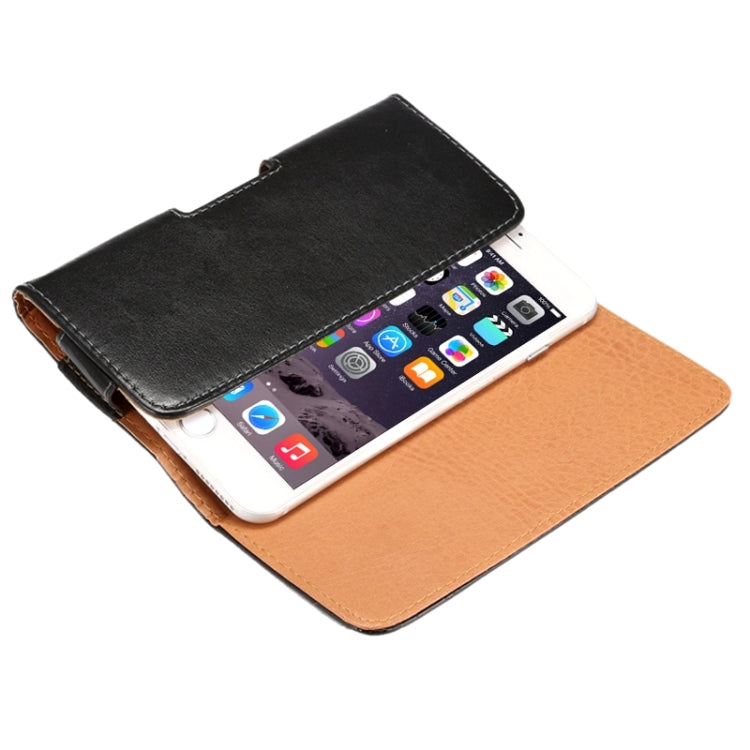Marsupio stile orizzontale in pelle di agnello con stecca posteriore per iPhone 6 Plus / 6S Plus / Galaxy Note 8 / Galaxy Note 4 / Note 5 / S6 Edge+ / A8