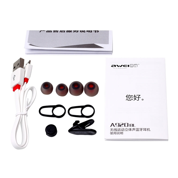awei A920BL Auricolari stereo sportivi Bluetooth senza fili