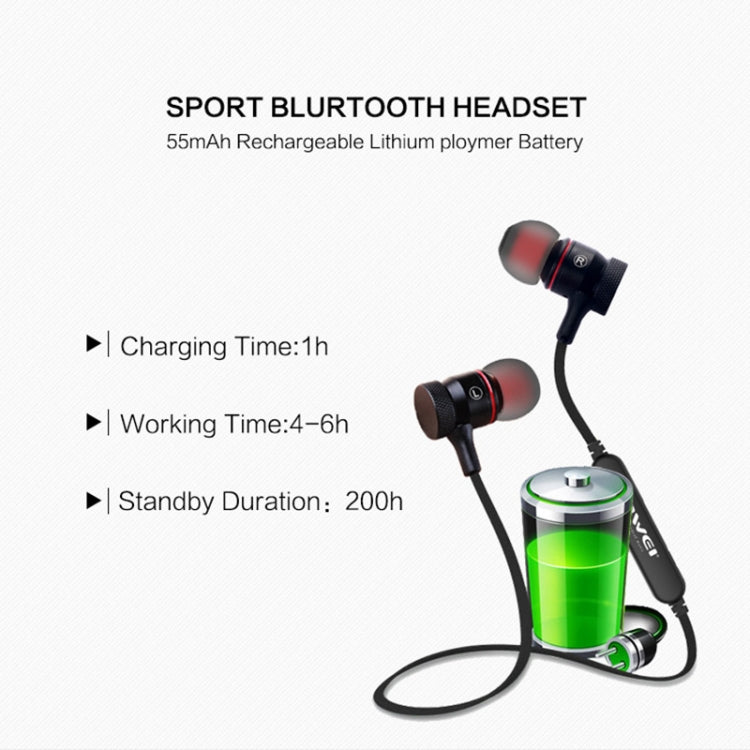 awei A920BL Auricolari stereo sportivi Bluetooth senza fili