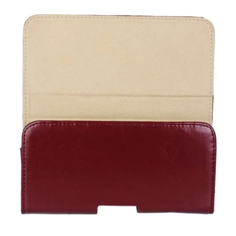 Marsupio in pelle stile Crazy Horse con texture orizzontale per iPhone 6 Plus / Galaxy Note 4 / Note 3 / Note 2 / A5 e A3