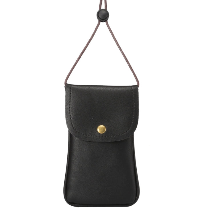 Custodia verticale universale in pelle PU/borsa in pelle per telefono con cordino