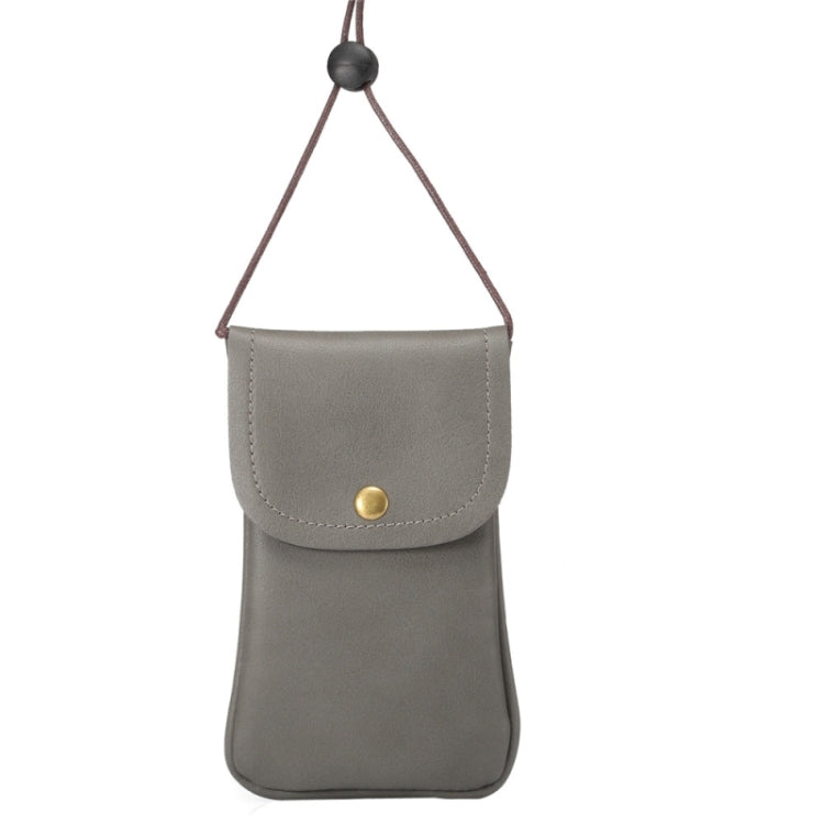 Custodia verticale universale in pelle PU/borsa in pelle per telefono con cordino