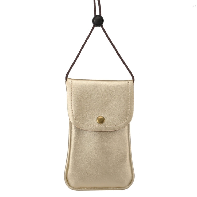 Custodia verticale universale in pelle PU/borsa in pelle per telefono con cordino